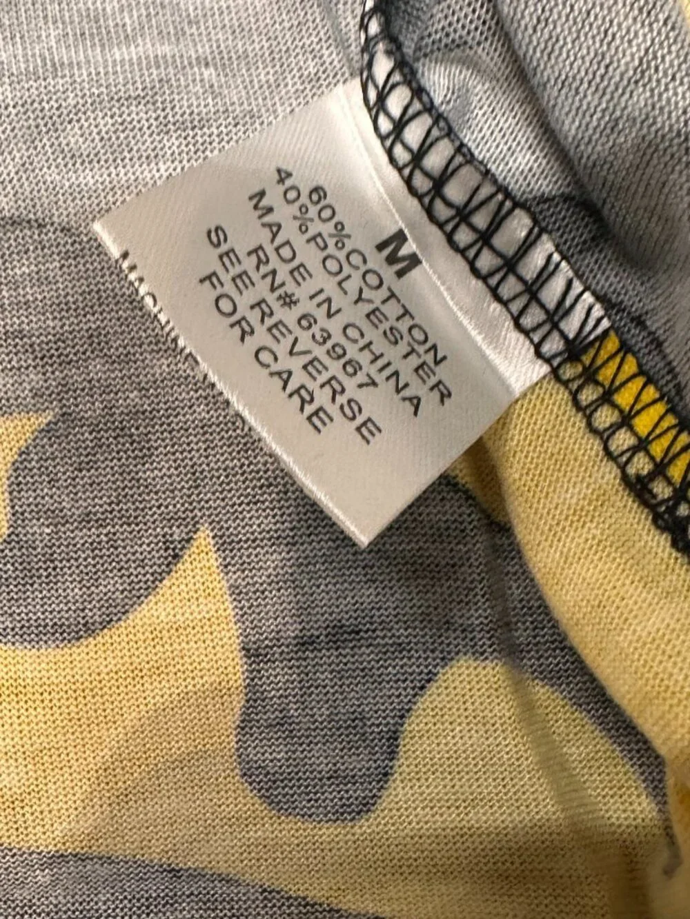 Galaxy By Harvic Camouflage Shirt Yellow Men Size Medium Short Sleeve New